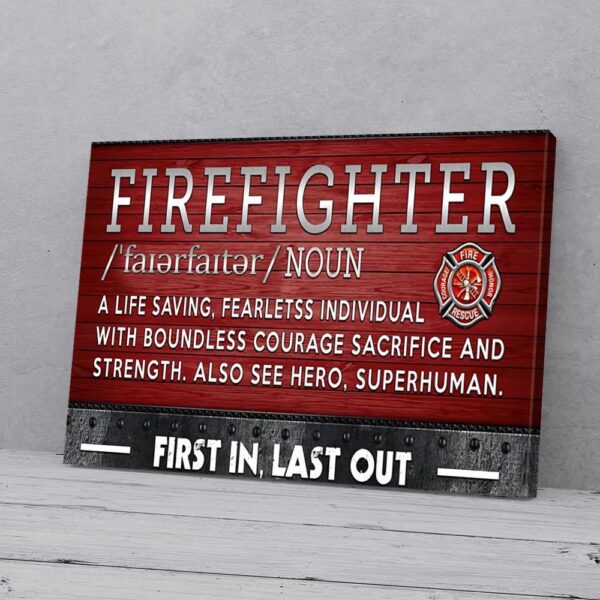 Firefighter Definition Canvas Prints
