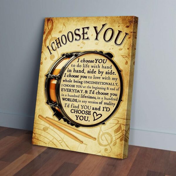 I Choose You To Do Life With Hand In Hand Drummer Canvas Prints