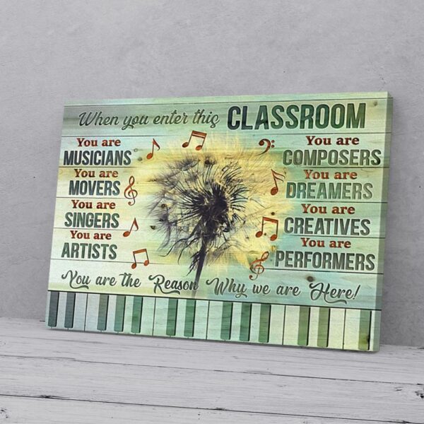 Classroom Dandelion Piano Canvas Prints