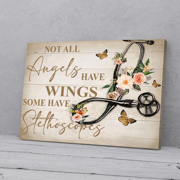 Flower Butterfly Nurse Canvas Prints