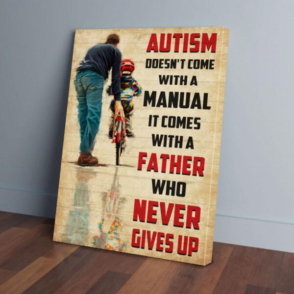 Father And Son Autism Canvas Prints