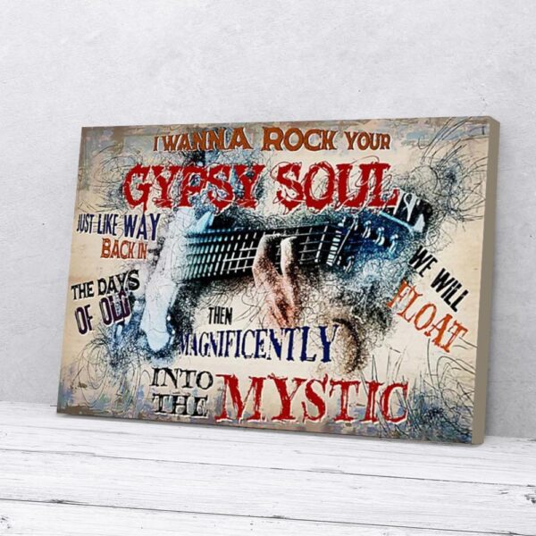 Gypsy Soul Electric Guitar Rocker Canvas Prints