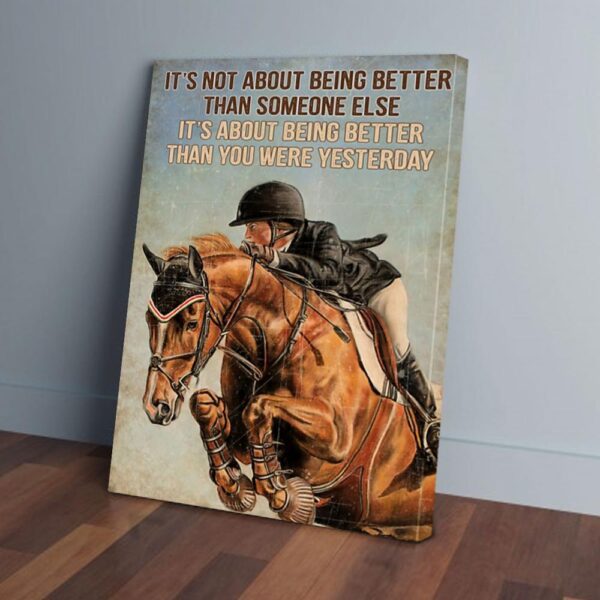 Girl Riding Horse Canvas Prints