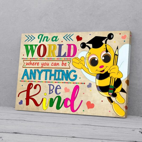 Hard Bee Teacher Canvas Prints