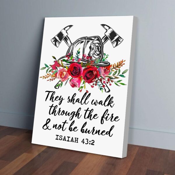 Flowers Firefighter Canvas Prints