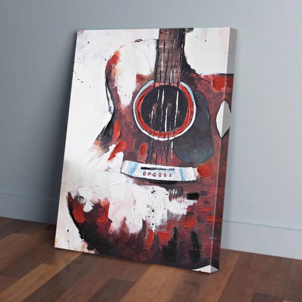 Guitar Red Canvas Prints