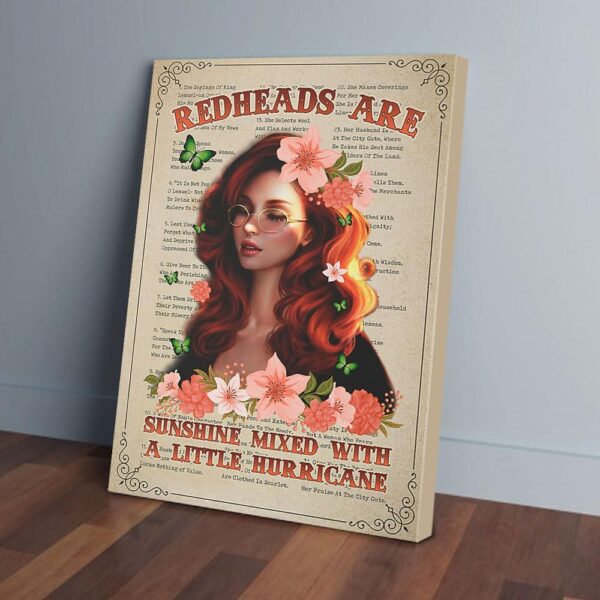 Redheads Are Sunshine Mixed With A Little Hurricane Canvas Prints
