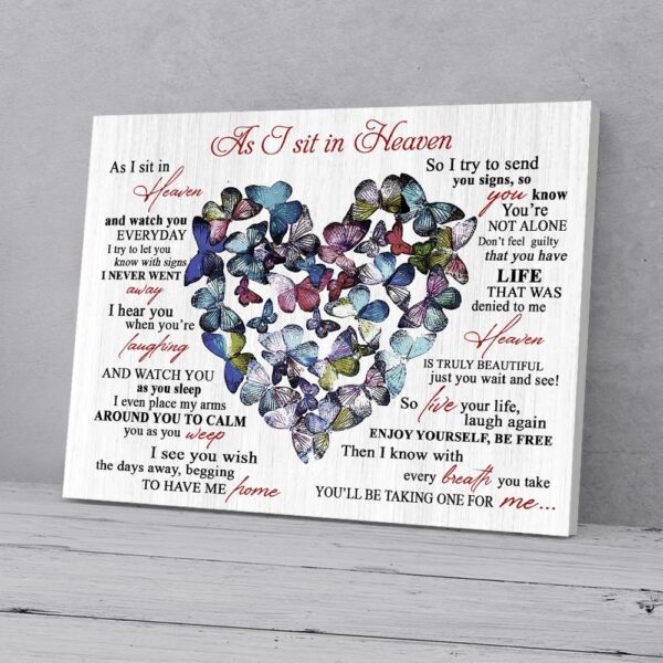 Heart Butterfly Canvas Prints