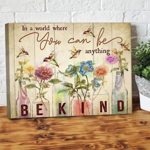Flowers Hummingbird Canvas Prints