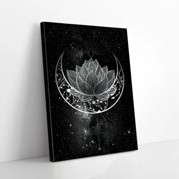Hippie Lotus Moon Yoga Canvas Prints