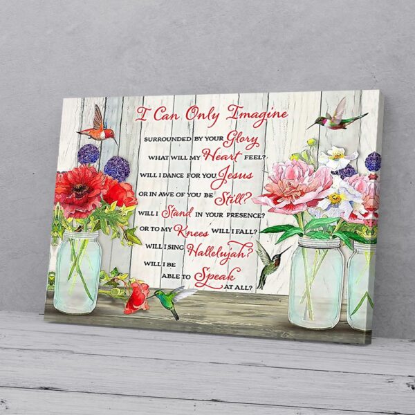 Flowers Hummingbird Canvas Prints