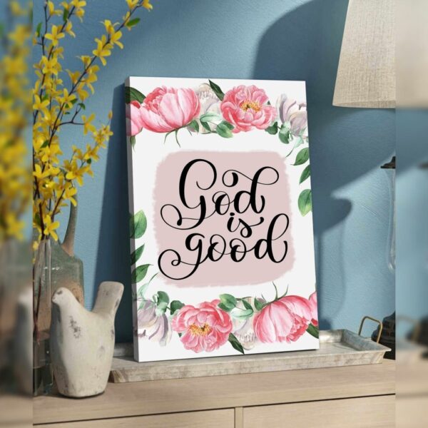 God is good canvas wall art