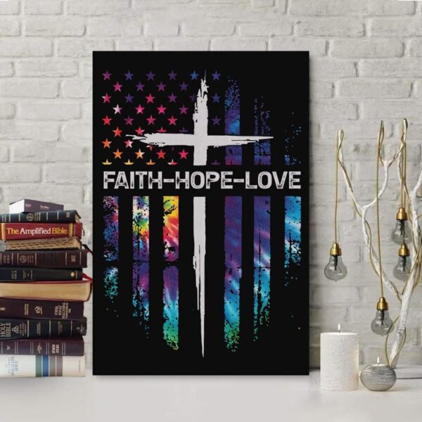 Faith Hope Love canvas wall art