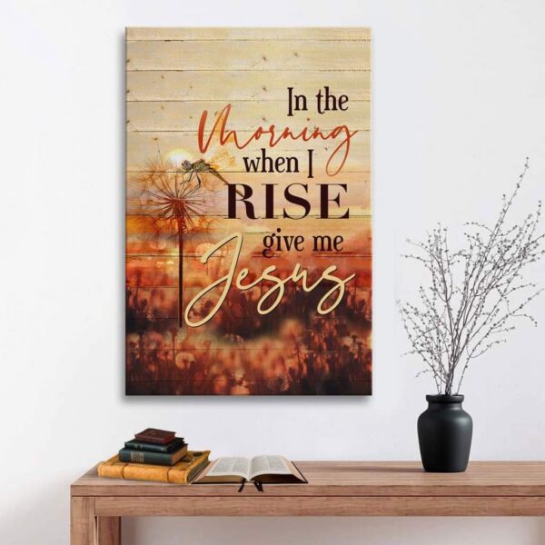 Give me Jesus canvas wall art