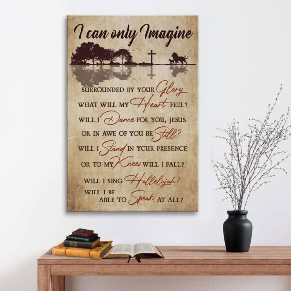 I can only imagine lyrics canvas wall art