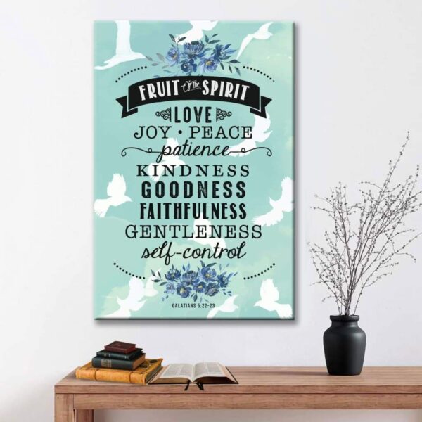 Galatians 5:22-23 the fruit of the Spirit canvas wall art