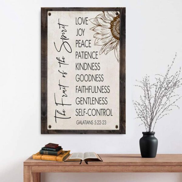 Fruit of the spirit Galatians 5:22-23 canvas wall art