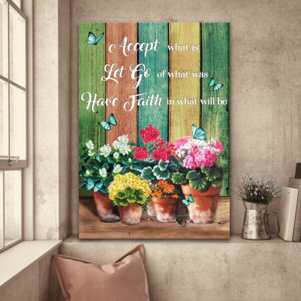 Flower vases - Have faith in what will be - Jesus Portrait Canvas Print - Wall Art