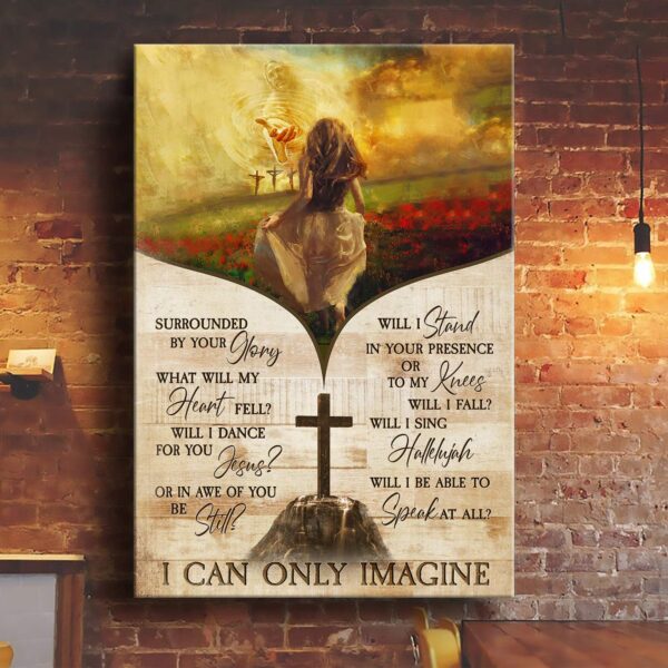 Run to the beautiful world - I can only imagine Jesus Portrait Canvas Print - Wall Art