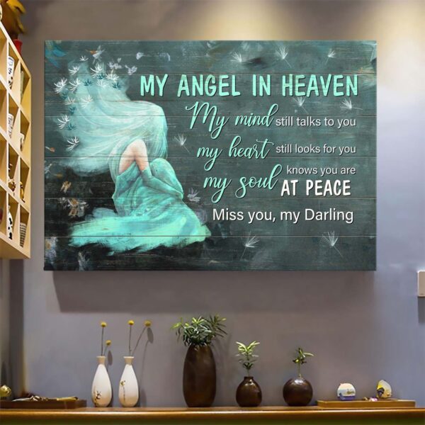 My angel in heaven - My soul knows you are at peace Heaven Landscape Canvas Print - Wall Art