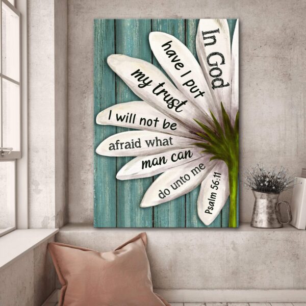 In God have I put my trust - Jesus Portrait Canvas Print - Wall Art