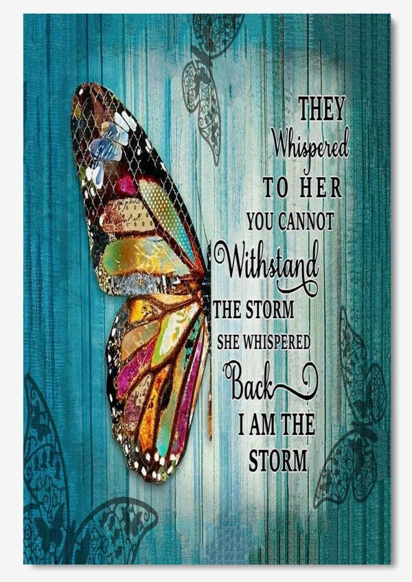 They Whispered To Her Motivation Wall Art For Home Decor Housewarming Poster