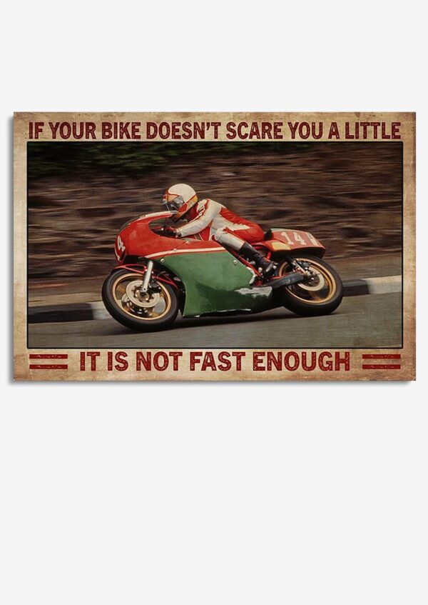 Motorcycle It Is Not Fast Enough For Car Decor Auto Garage Decor