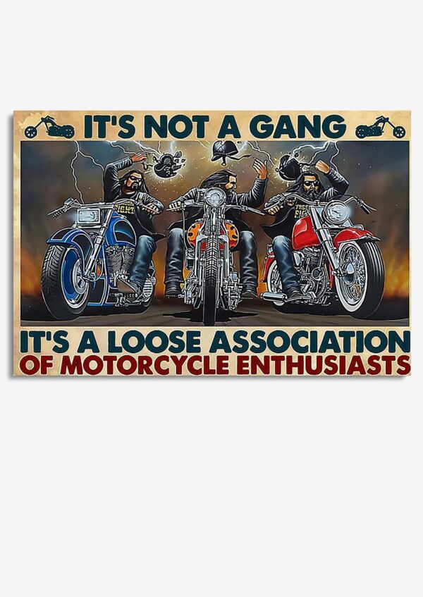 Motorcycle Its Not A Gang For Car Decor Auto Garage Decor