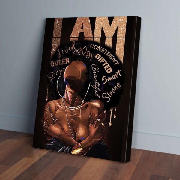 I Am Black Queen Loved Smart Strong Matte Canvas