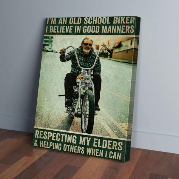 I Am An Old Man Biker Matte Canvas