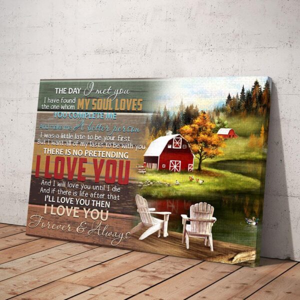 I Have Found The One Whom My Soul Loves Lake View Matte Canvas