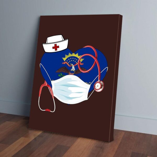 North Dakota Nurse Save Life Matte Canvas