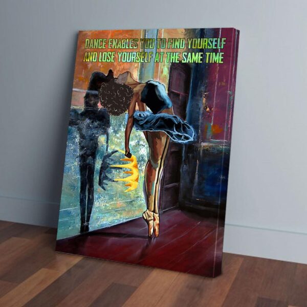 Find Yourself Lose Yourself Black Girl Dancing Matte Canvas