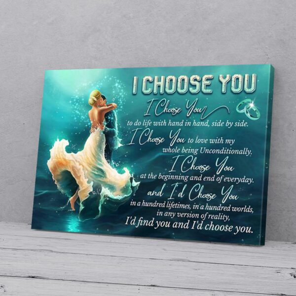I Choose You To Do Life With Hand In Hand Love Matte Canvas