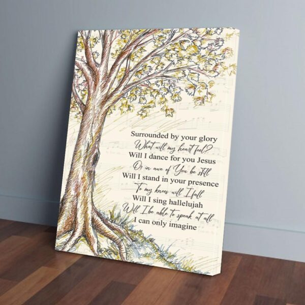 I Can Only Imagine Tree Painting Music Matte Canvas
