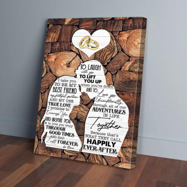 Happily Ever After Ring Love Matte Canvas