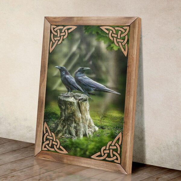 Hugin And Munin Odin�s Raven Matte Canvas