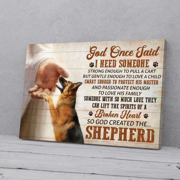 God Created The Shepherd Matte Canvas