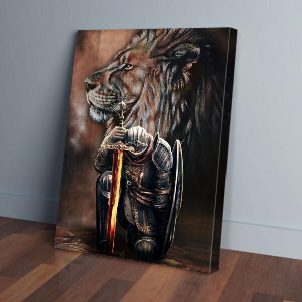 I Am The Storm Lion Matte Canvas