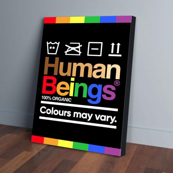 Human Beings LGBT Matte Canvas Wall Art