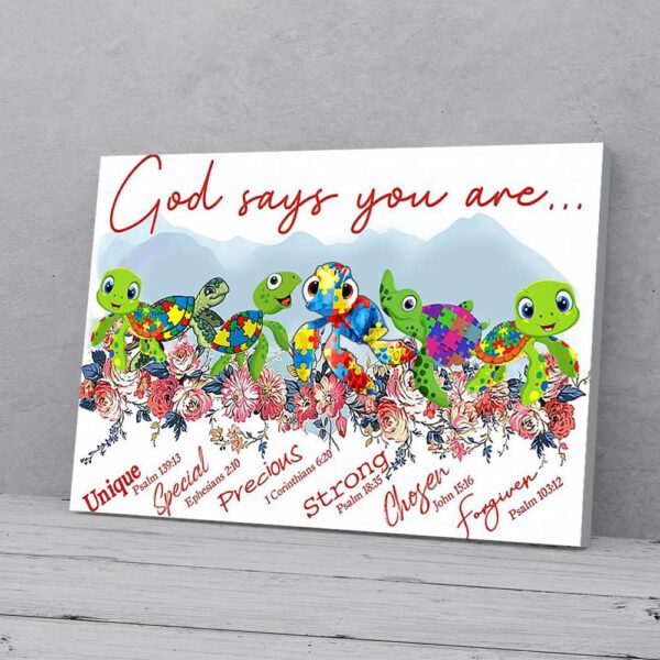 God Say You Are LGBT Turtle Matte Canvas Wall Art