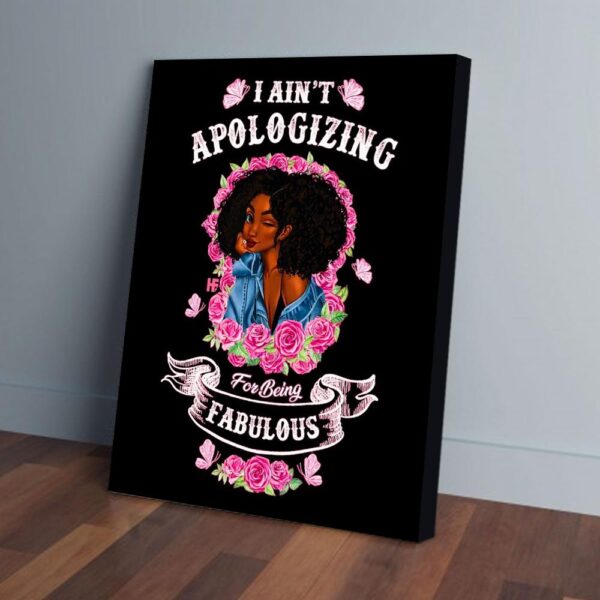 Fabulous Black Girl Matte Canvas Wall Art