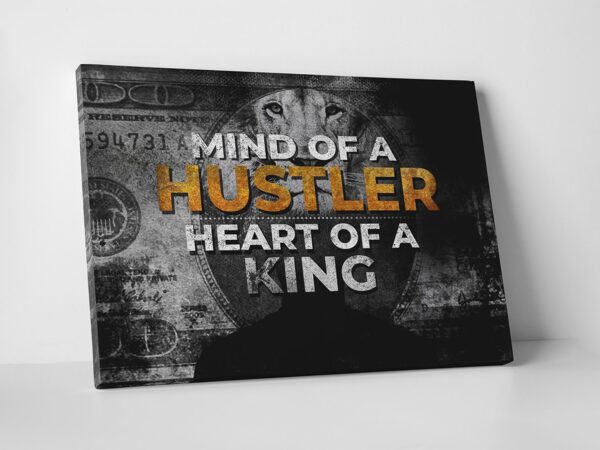 Hustler Canvas Home Office Decor Art