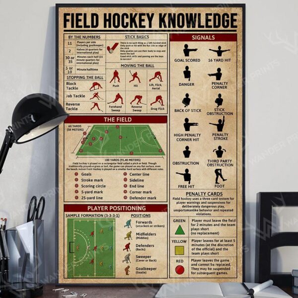 Field Hockey Knowledge Matte Canvas