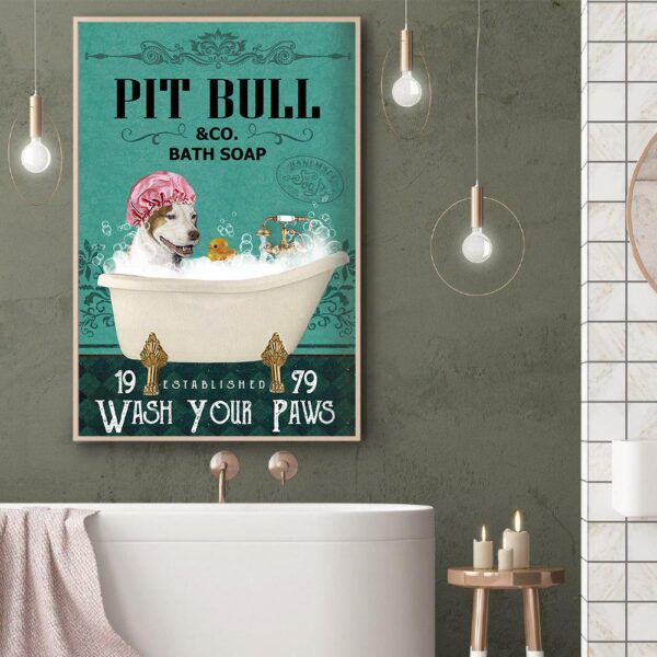 Green Bath Soap Company Pit bull Matte Canvas