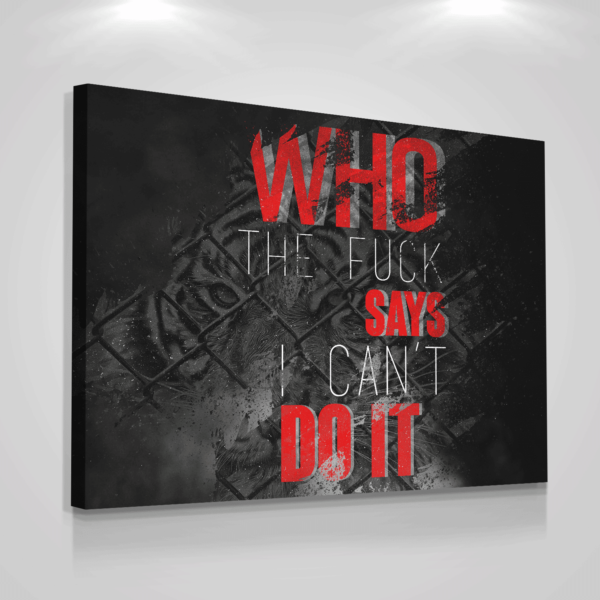 I Can Do It  Motivational Matte Canvas