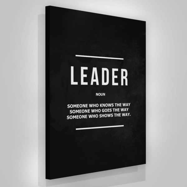 Success Maker Leader Noun  Motivational Matte Canvas