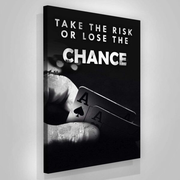Take The Risk Take The Chance Motivational Matte Canvas