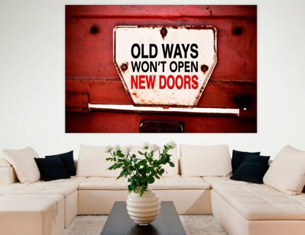Get The New Doors Motivational Matte Canvas Home Office Decor