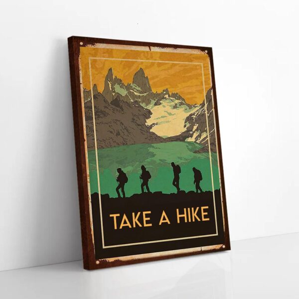 Hiking Mountain Matte Canvas